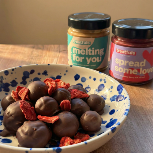 No Bake Cookie Dough Balls mit melting for you Spread 🍪🤎