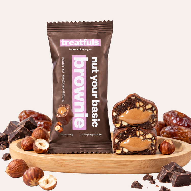 1 x nut your basic brownie (ciemne ciastko brownie) pojedynczy baton