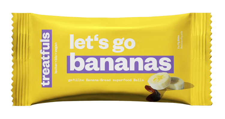 1 x lets go bananas (Bananen Bälle) Einzel Ball
