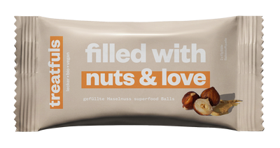 1 x filled with nuts & love (Haselnuss Bälle) Einzel Ball