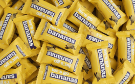 60x Bananen Ball - let´s go bananas