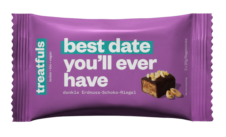 1 x best date you´ll ever have (dunkle Erdnuss) Einzel Riegel