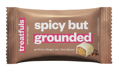 1 x spicy but grounded (weißer Chai Latte) Einzel Riegel
