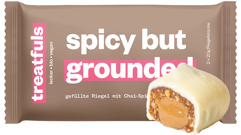 20 x weiße Schoko Chai-Gewürz Riegel – bio + vegan