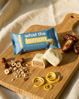 20 x weiße Zitronenkuchen Riegel - bio + vegan