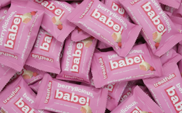 60x weiße Himbeer Riegel - Berryliciouse Babe