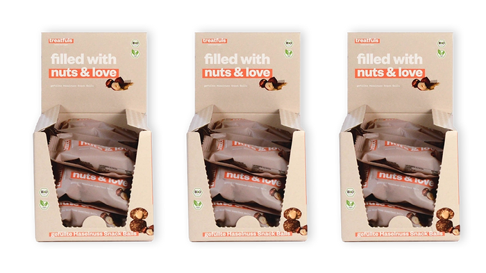 60x Haselnuss Balls - filled with nuts & love