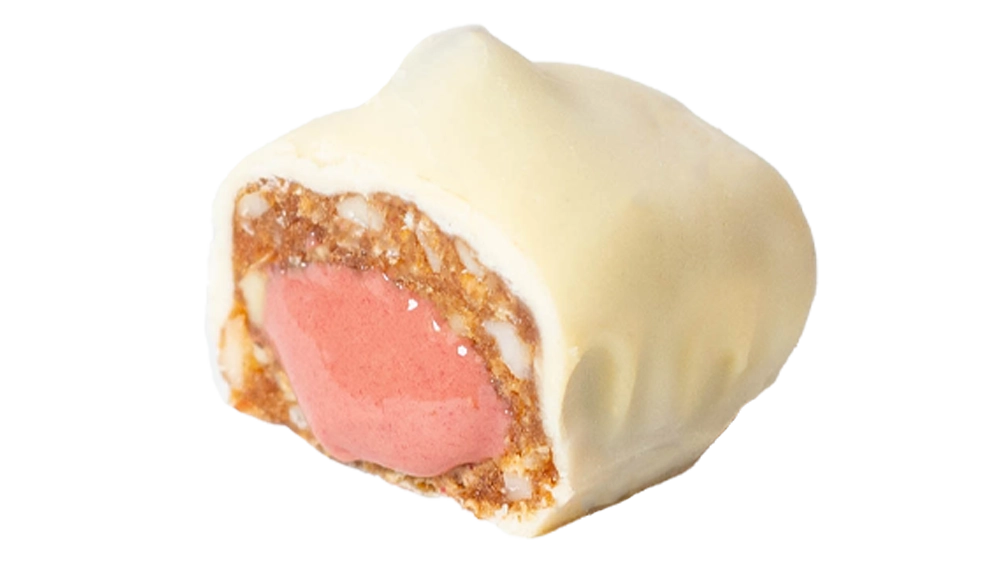 20 x weiße Schoko Himbeer-Cashew Riegel – bio + vegan