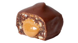 20 x dunkle Schoko Haselnuss-Brownie Riegel – bio + vegan
