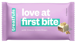 1 x love at first bite (weiße Erdnuss) Einzel Riegel