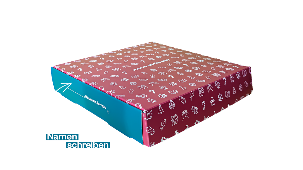 christmas Geschenkbox - 18 Riegel - Weihnachtssorten - bio + vegan